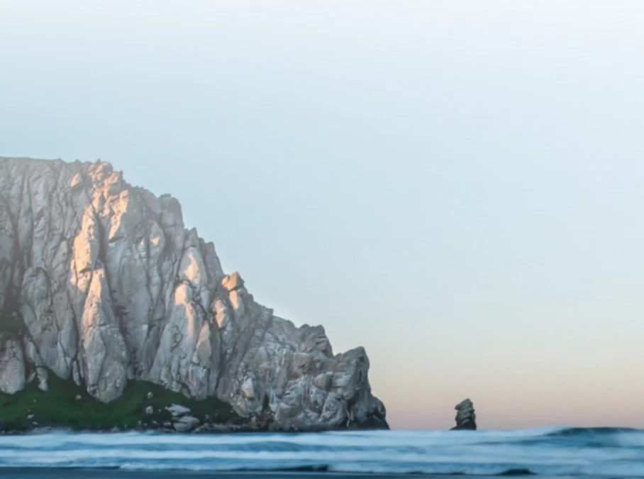 Morro Rock brings happiness in the present moment.