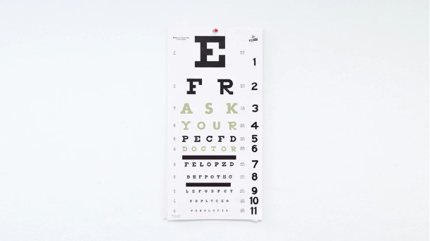 Optometrist eye chart